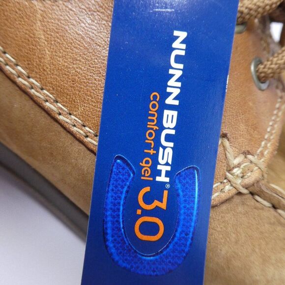 Nunn Bush Brown Leather Comfort Gel Boat Shoes Loafers‎ Mens 10.5 Wide NWT main image 10